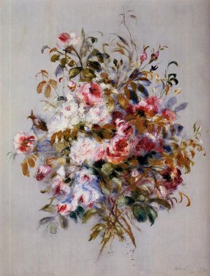 A Bouquet of Roses by Oil Painting Reproduction