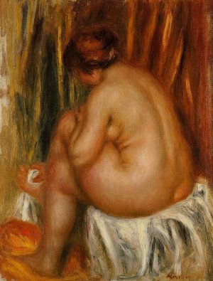 After Bathing Nude Study by Oil Painting Reproduction