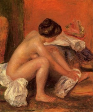 Bather Drying Her Feet by Oil Painting Reproduction