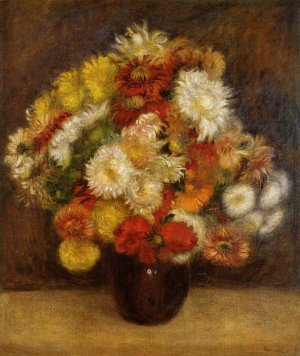 Bouquet of Chrysanthemums by Oil Painting Reproduction