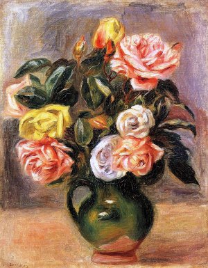 Bouquet of Roses by Oil Painting Reproduction