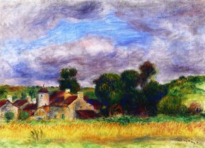 Breton Landscape by Oil Painting Reproduction