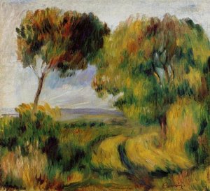 Breton Landscape - Trees and Moor by Oil Painting Reproduction