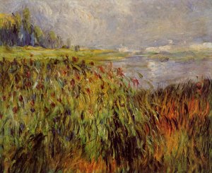 Bulrushes on the Banks of the Seine by Oil Painting Reproduction