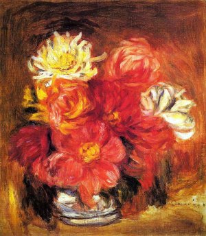 Dahlias by Oil Painting Reproduction