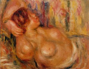 Femme a la Poitrine, Nue Endormie by Oil Painting Reproduction