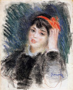 Head of a Young Woman by Oil Painting Reproduction