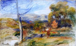 Landscape Near Cagnes by Oil Painting Reproduction