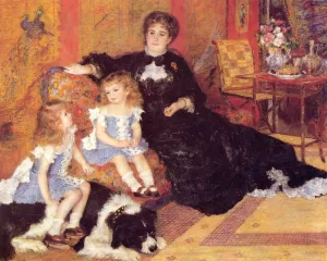 Madame Georges Charpentier and her Children, Georgette and Paul