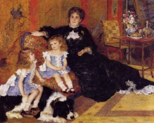 Madame Georges Charpentier and Her Children by Oil Painting Reproduction