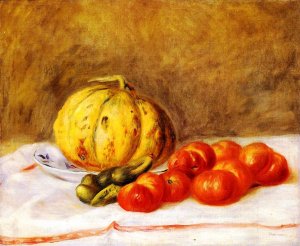 Melon and Tomatos by Oil Painting Reproduction