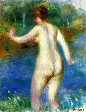 Naked Woman Entering the Water