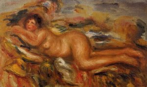 Nude on the Grass by Oil Painting Reproduction