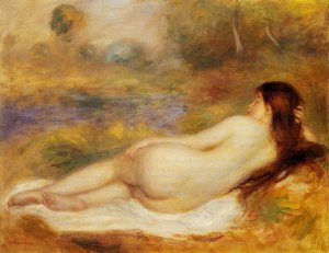 Nude Reclining on the Grass by Oil Painting Reproduction