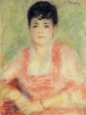 Portrait in a Pink Dress by Oil Painting Reproduction