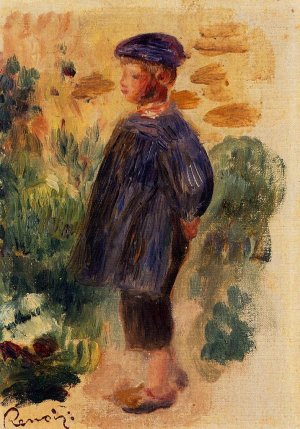 Portrait of a Kid in a Beret by Oil Painting Reproduction