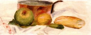 Pot and Fruit by Oil Painting Reproduction