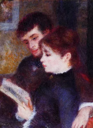 Reading Couple also known as Edmond Renoir and Marguerite Legrand 1877