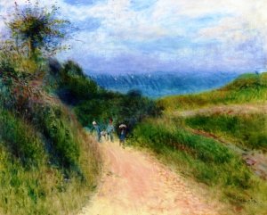 Road in Berneval by Oil Painting Reproduction