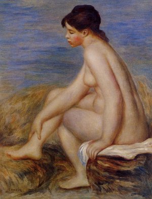 Seated Bather by Oil Painting Reproduction