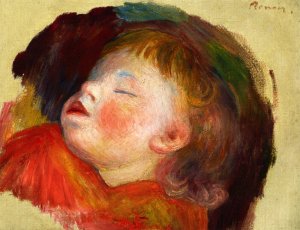 Sleeping Child by Oil Painting Reproduction