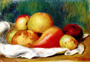 Still Life with Apples and a Pear by Oil Painting Reproduction