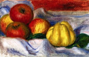 Still Life with Apples and Quinces by Oil Painting Reproduction