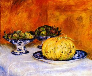 Still Life with Melon II by Oil Painting Reproduction