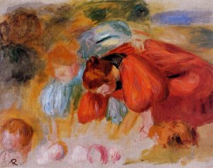 Study for 'The Croquet Game' by Oil Painting Reproduction