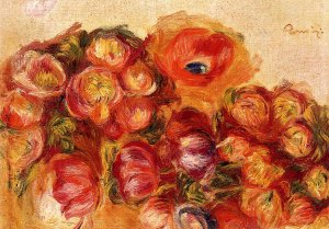 Study of Flowers - Anemones and Tulips by Oil Painting Reproduction