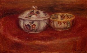 Sugar Bowl and Earthenware Bowl by Oil Painting Reproduction