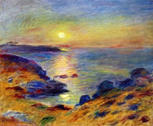 Sunset at Douarnenez by Oil Painting Reproduction