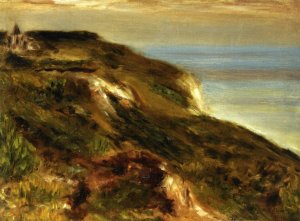 The Church at Varengeville and the Cliffs by Oil Painting Reproduction