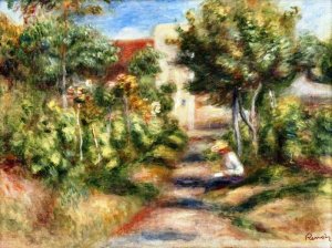 The Painter's Garden by Oil Painting Reproduction