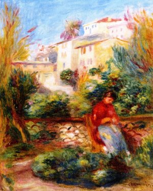 The Terrace at Cagnes by Oil Painting Reproduction