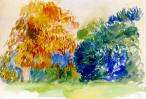 Trees by Oil Painting Reproduction