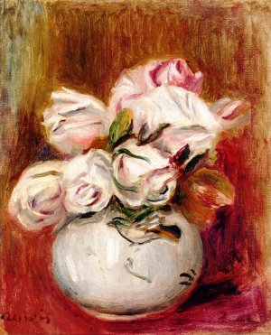 White Roses by Oil Painting Reproduction