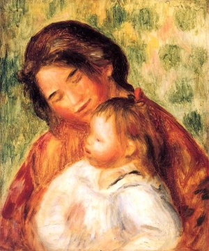 Woman and Child by Oil Painting Reproduction