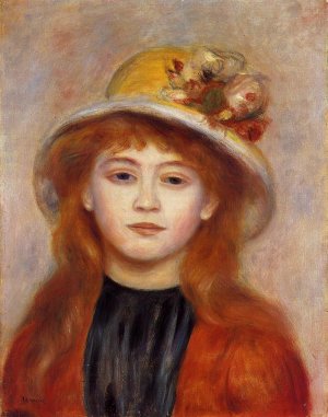 Woman Wearing a Hat by Oil Painting Reproduction