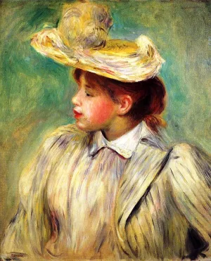 Young Woman in a Straw Hat 2