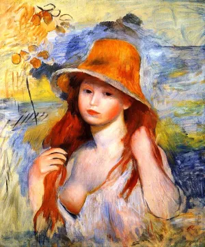 Young Woman in a Straw Hat 4