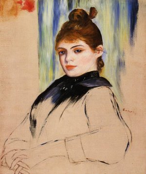 Young Woman with a Bun in Her Hair by Oil Painting Reproduction